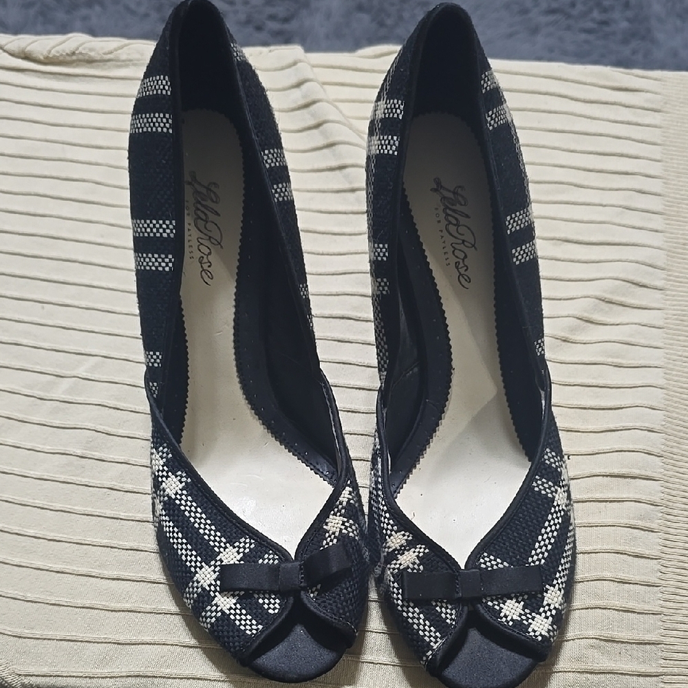 Black and White Women's Heels